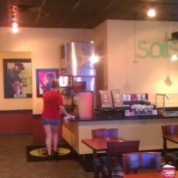 Moe's Southwest Grill - Drinks and salsa stations