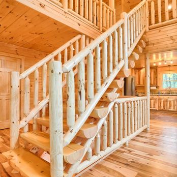 Chimney Rocks Home Improvements - a staircase in a log home - General Contractors Near Me - Duncansville, Pennsylvania Chimney Rocks Home Improvements - a staircase in a log home - General Contractors Near Me - Duncansville, Pennsylvania