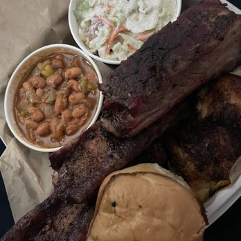Salty's BBQ & Catering - 1/4 Chicken & Ribs Combo - Barbeque Near Me - Bakersfield, California Salty's BBQ & Catering - 1/4 Chicken & Ribs Combo - Barbeque Near Me - Bakersfield, California