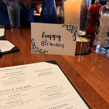 Stoney River - Happy early birthday to me! - Steakhouses Near Me - Germantown, Tennessee