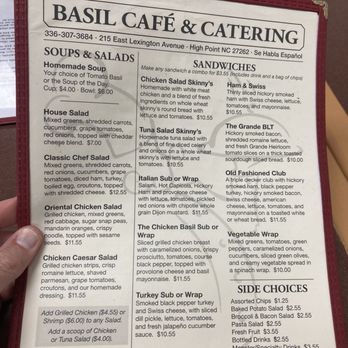 Basil Cafe & Catering - Menu - Salad Near Me - High Point, North Carolina