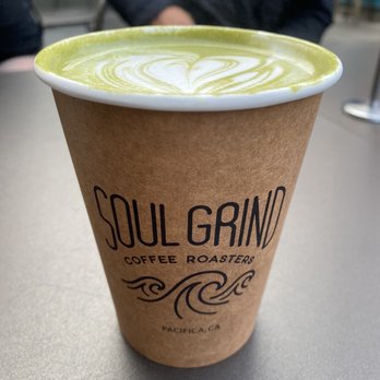 Soul Grind Coffee Roasters - Matcha Latte - Coffee & Tea Near Me - Pacifica, California Soul Grind Coffee Roasters - Matcha Latte - Coffee & Tea Near Me - Pacifica, California