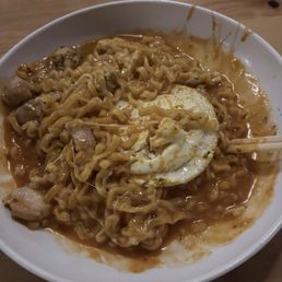 Spicy chicken and Ramen Spicy chicken and Ramen