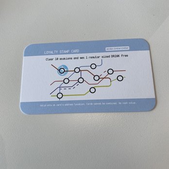 Boba Chew Chew - Their stamp card - Coffee & Tea Near Me - Walnut, California Boba Chew Chew - Their stamp card - Coffee & Tea Near Me - Walnut, California