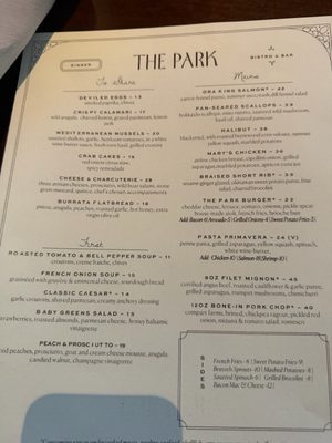 Menu photo 3 The Park Bistro & Bar Lafayette, CA Menu photo 3 The Park Bistro & Bar Lafayette, CA