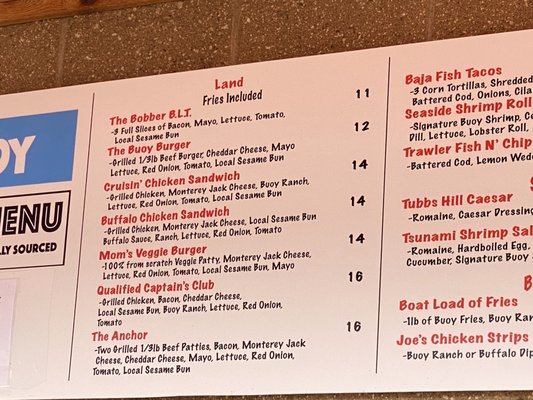 Menu photo 4 The Buoy CDA Coeur d'Alene, ID