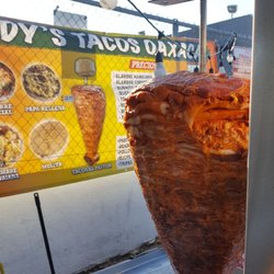 Eddy’s Tacos - Spit fully loaded with Al pastor.