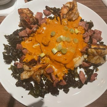 Saints + Council - Shrimp and grits cake - Breakfast & Brunch Near Me - Atlanta, Georgia Saints + Council - Shrimp and grits cake - Breakfast & Brunch Near Me - Atlanta, Georgia
