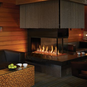 American Heritage Fireplace - Three-sided Peninsula Linear Fireplace - Fireplace Services Near Me - Milwaukee, Wisconsin American Heritage Fireplace - Three-sided Peninsula Linear Fireplace - Fireplace Services Near Me - Milwaukee, Wisconsin
