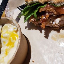 Cberrys Barbecue - So much smoked turkey in the turkey club.