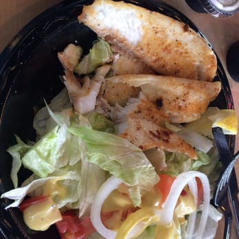 Southern Breeze - My fish fillet and salad - sans glutzen - Bars Near Me - Kissimmee, Florida