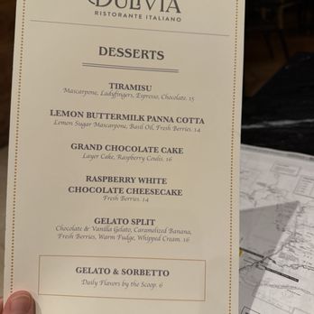 Dulivia Ristorante Italiano - Dessert menu to die for - Desserts Near Me - Springdale, Utah Dulivia Ristorante Italiano - Dessert menu to die for - Desserts Near Me - Springdale, Utah