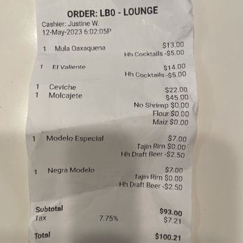 Kalaveras - Receipt - Mexican Near Me - San Bernardino, California Kalaveras - Receipt - Mexican Near Me - San Bernardino, California