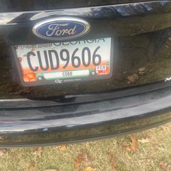 Lake Court Dog Park - his car compact black ford