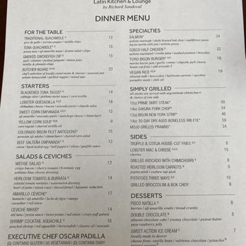 Toro - Menu - Latin American Near Me - Denver, Colorado Toro - Menu - Latin American Near Me - Denver, Colorado