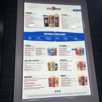 7 Brew Coffee - Menu outside - Coffee & Tea Near Me - Canton, Ohio