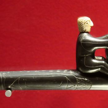 Royal British Columbia Museum - Early trade pipe; Haida culture; 1845-1880; argillite, bone - Museums Near Me - Victoria, British Columbia Royal British Columbia Museum - Early trade pipe; Haida culture; 1845-1880; argillite, bone - Museums Near Me - Victoria, British Columbia