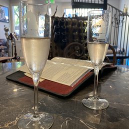 Enjoying the Sparkling of the Day at Black Knight. Enjoying the Sparkling of the Day at Black Knight.