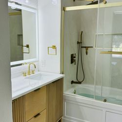 Juan Carlos construction - One of the bathroom remodel by them