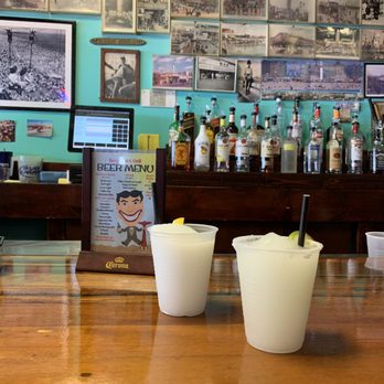 Ruby's Bar & Grill - Pina colada and margarita with salt - American Near Me - Brooklyn, New York