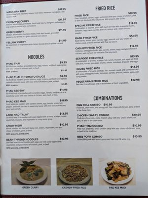 Menu photo 5 Mai's Thai Restaurant Marysville, WA