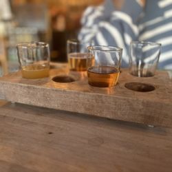 Woodland Farms Brewery - You can create your own flight with as many beers as you want.