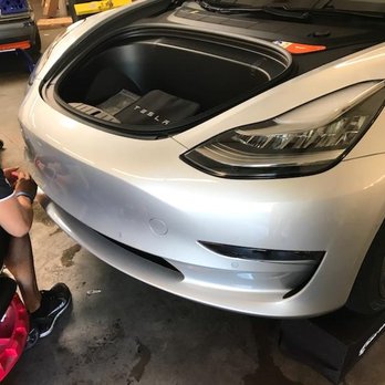 Mar Quality Protection - Telsa Model 3 Silver front end bumper film - Auto Detailing Near Me - Newark, California Mar Quality Protection - Telsa Model 3 Silver front end bumper film - Auto Detailing Near Me - Newark, California