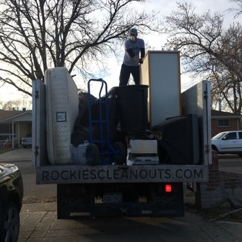 Rockies Cleanouts - Years of clutter and someone's life magically organized in the truck by these guys. Thank you Rockies Cleanouts. - Junk Removal & Hauling Near Me - Denver, Colorado Rockies Cleanouts - Years of clutter and someone's life magically organized in the truck by these guys. Thank you Rockies Cleanouts. - Junk Removal & Hauling Near Me - Denver, Colorado