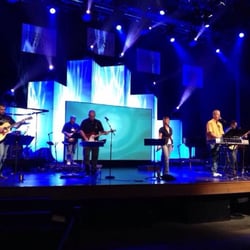 Forest City Church - Rockford - Celebrate Recovery Band leading worship at Heartland (yours truly) Dwayne Barker on lead guitar