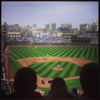Wrigley Field - Views from center of upper deck - Stadiums & Arenas Near Me - Chicago, Illinois Wrigley Field - Views from center of upper deck - Stadiums & Arenas Near Me - Chicago, Illinois