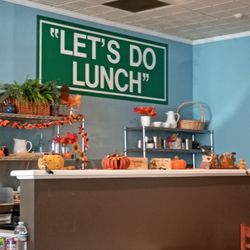 Let's do lunch - Sign and Autumn decor