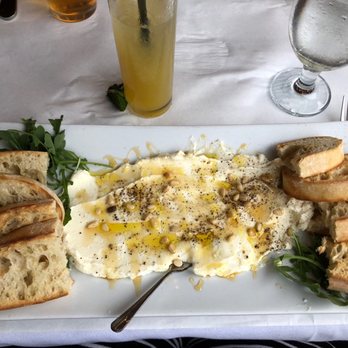 Aroma On Bryant - Must have House made Ricotta with honey , pine nuts, cracked black pepper, arugula and crostini. - Italian Near Me - Buffalo, New York