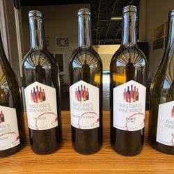 Bastian's Vineyards - Tasting lineup on our 1/31/26 visit.