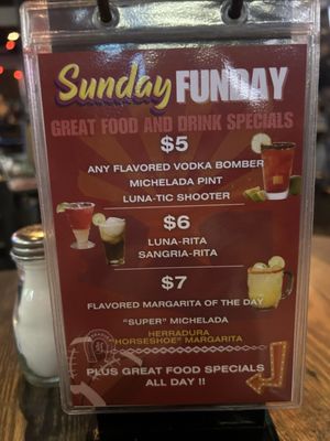 Menu photo 4 Valle Luna Lunatics Phoenix, AZ