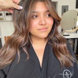 Balayage, check out the cute robes!