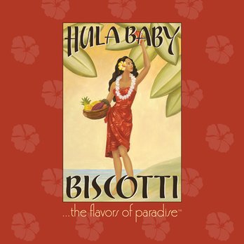 Kauai Design - Custom Logo Design for Hula Baby Biscotti - Graphic Design Near Me - Kapaa, Hawaii Kauai Design - Custom Logo Design for Hula Baby Biscotti - Graphic Design Near Me - Kapaa, Hawaii