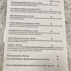 Spirits of French Lick - Menu