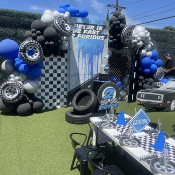 Live Love Play - Full set up of custom backdrop and kids tables with decor curated for my desired theme of a "Fast & Furious" party for my child. - Party & Event Planning Near Me - Glendale, California Live Love Play - Full set up of custom backdrop and kids tables with decor curated for my desired theme of a "Fast & Furious" party for my child. - Party & Event Planning Near Me - Glendale, California