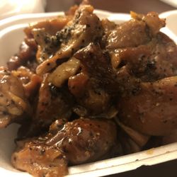 Dragon Kitchen - Flavorful, tender chicken that they gave us for free with our order!