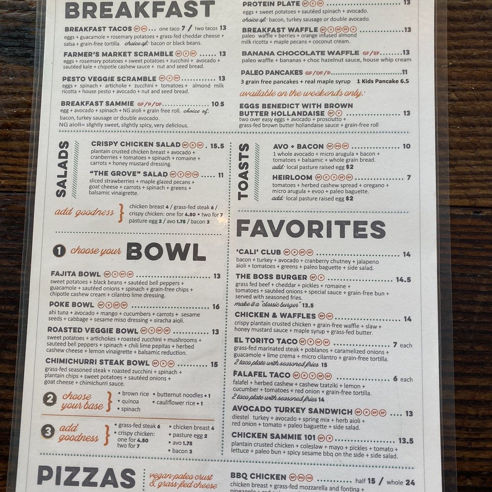 Nectarine Grove - The menu - New American Near Me - Encinitas, California Nectarine Grove - The menu - New American Near Me - Encinitas, California