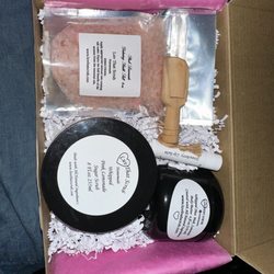 Luv That Scrub - Body scrub, bath salts lip gloss, whipped body butter