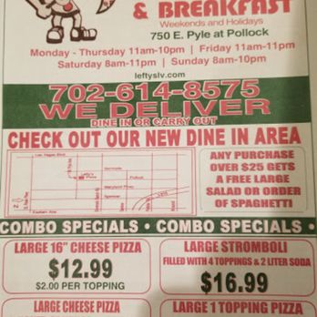 Lefty's Pizza - Menu - Pizza Near Me - Las Vegas, Nevada Lefty's Pizza - Menu - Pizza Near Me - Las Vegas, Nevada