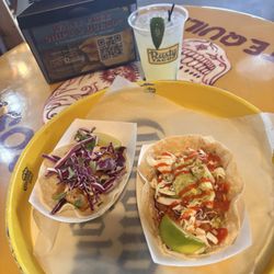 Rusty Taco - Dynamite Shrimp Taco, Rusty Margarita - Glass, Fish Taco (Crispy)