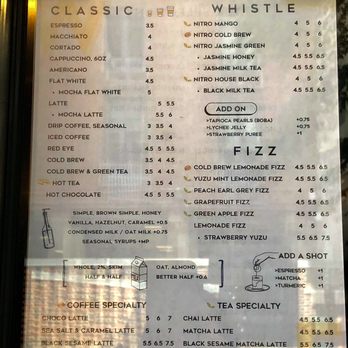Whistle & Fizz - The Menu - Coffee & Tea Near Me - New York, New York Whistle & Fizz - The Menu - Coffee & Tea Near Me - New York, New York