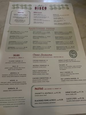 Menu photo 5 Italian Disco Baltimore, MD