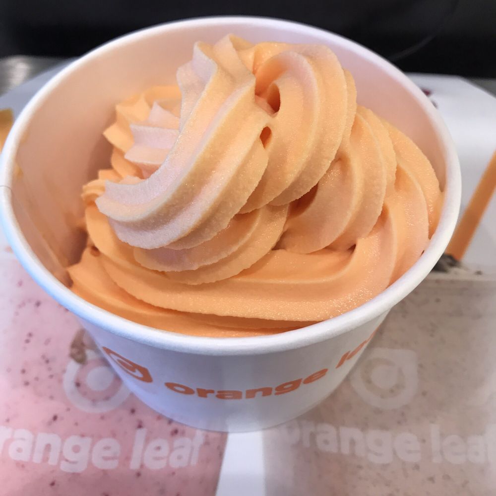 Orange Leaf Frozen Yogurt - The orange is so creamy and delicious - Desserts Near Me - Bismarck, North Dakota