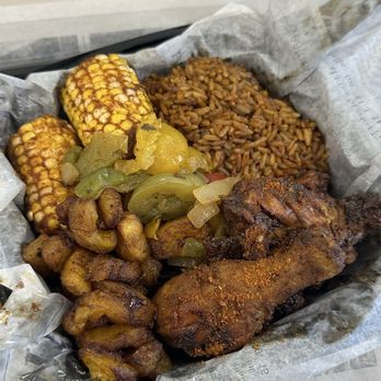 AfroTex Grill - BOWLS, BURRITOS & SUYA PLATES - 4 piece chicken (original spice), rice, corn on cob, grilled vegetables, sweet grilled plantains. - Tex-Mex Near Me - San Antonio, Texas AfroTex Grill - BOWLS, BURRITOS & SUYA PLATES - 4 piece chicken (original spice), rice, corn on cob, grilled vegetables, sweet grilled plantains. - Tex-Mex Near Me - San Antonio, Texas