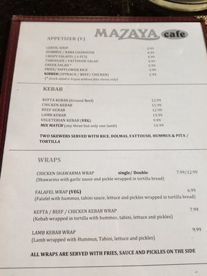 Menu photo 6 Mazaya Cafe Albuquerque, NM