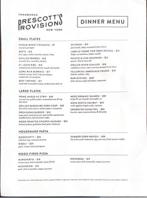 Menu photo 8 Prescott's Provisions Tonawanda, NY