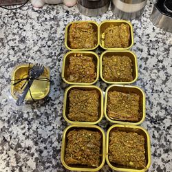 Homemade baklava with roasted pistachios